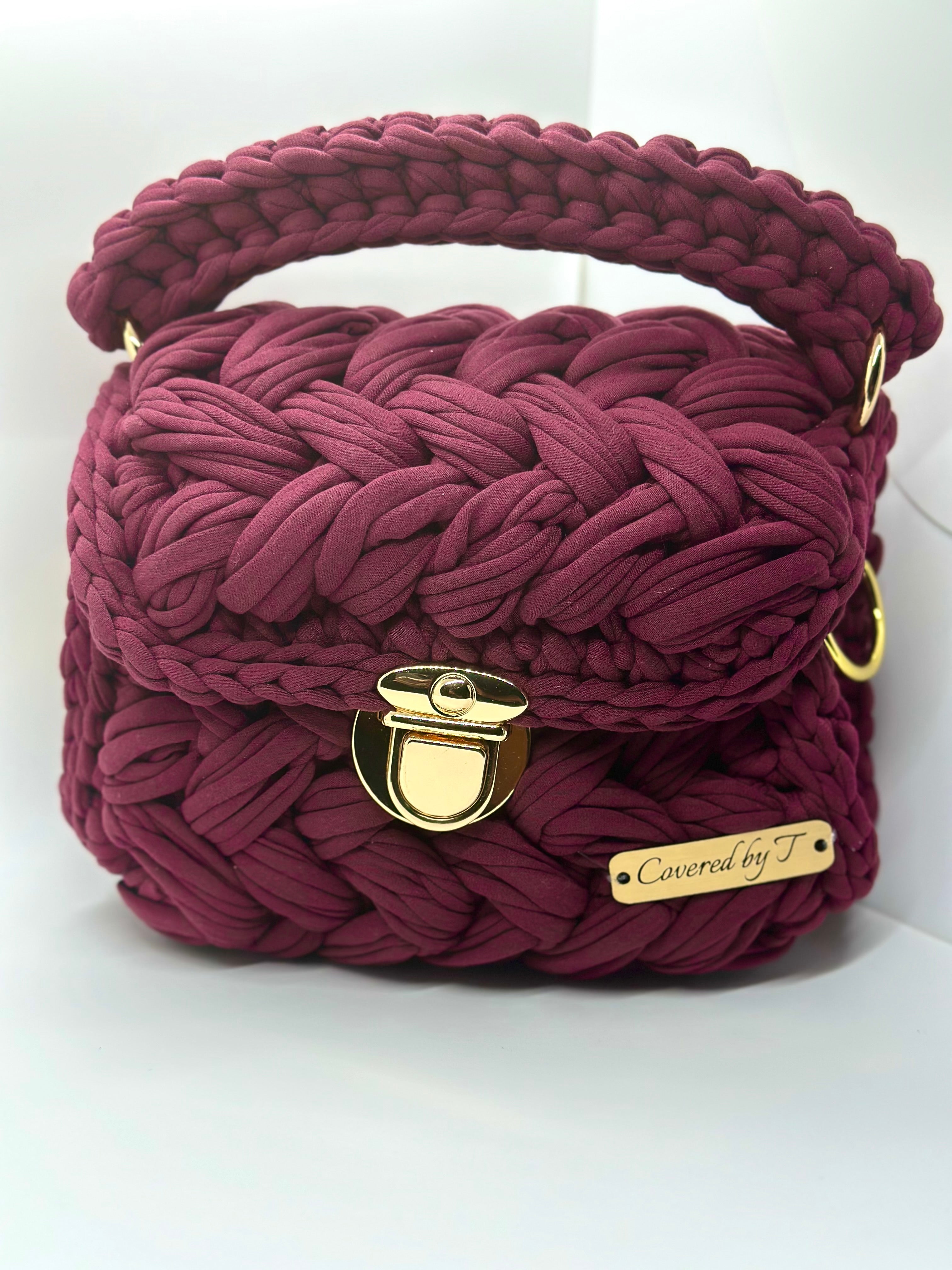 Puff Stitch Crochet Handbag