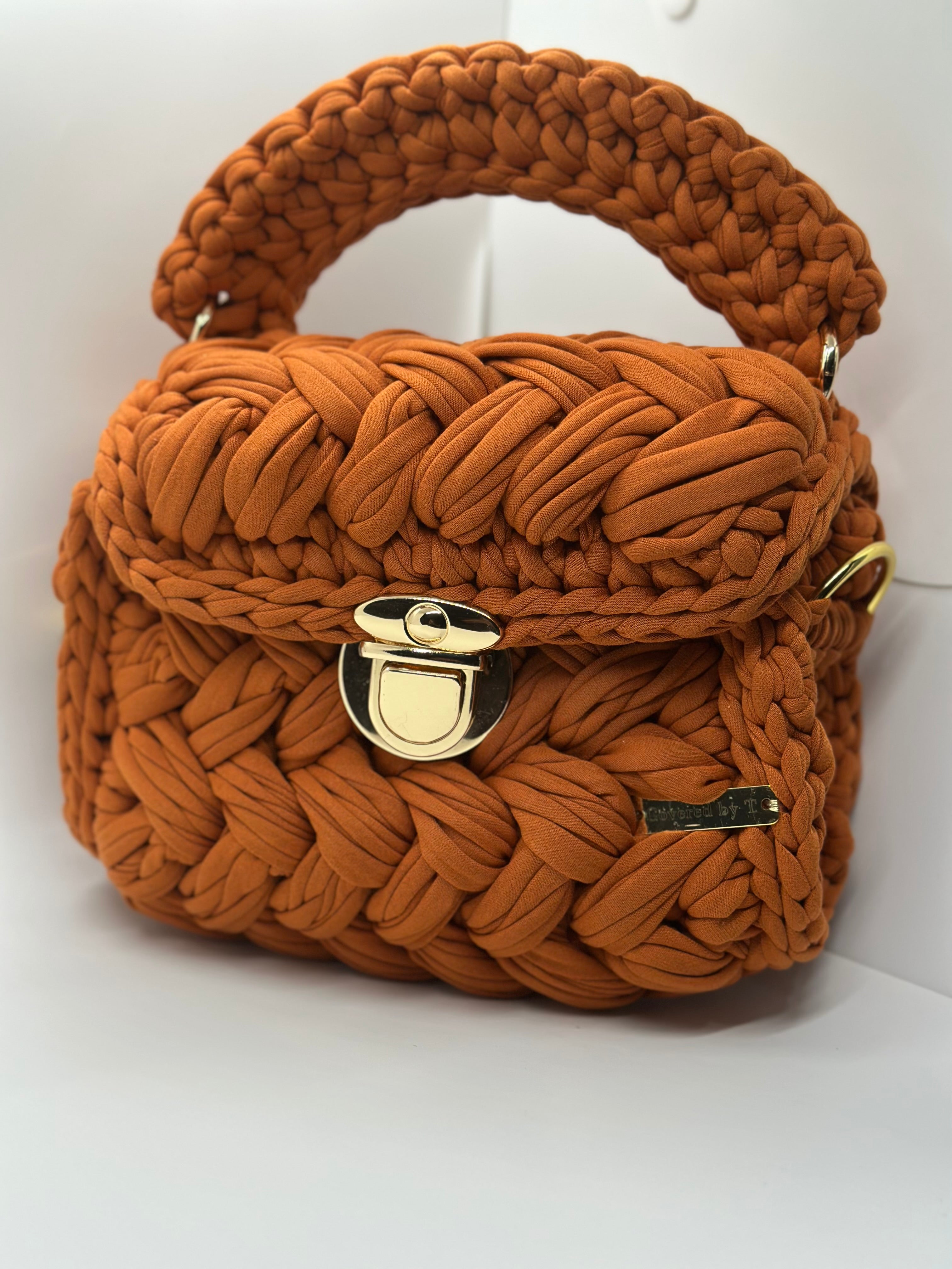 Puff Stitch Crochet Handbag