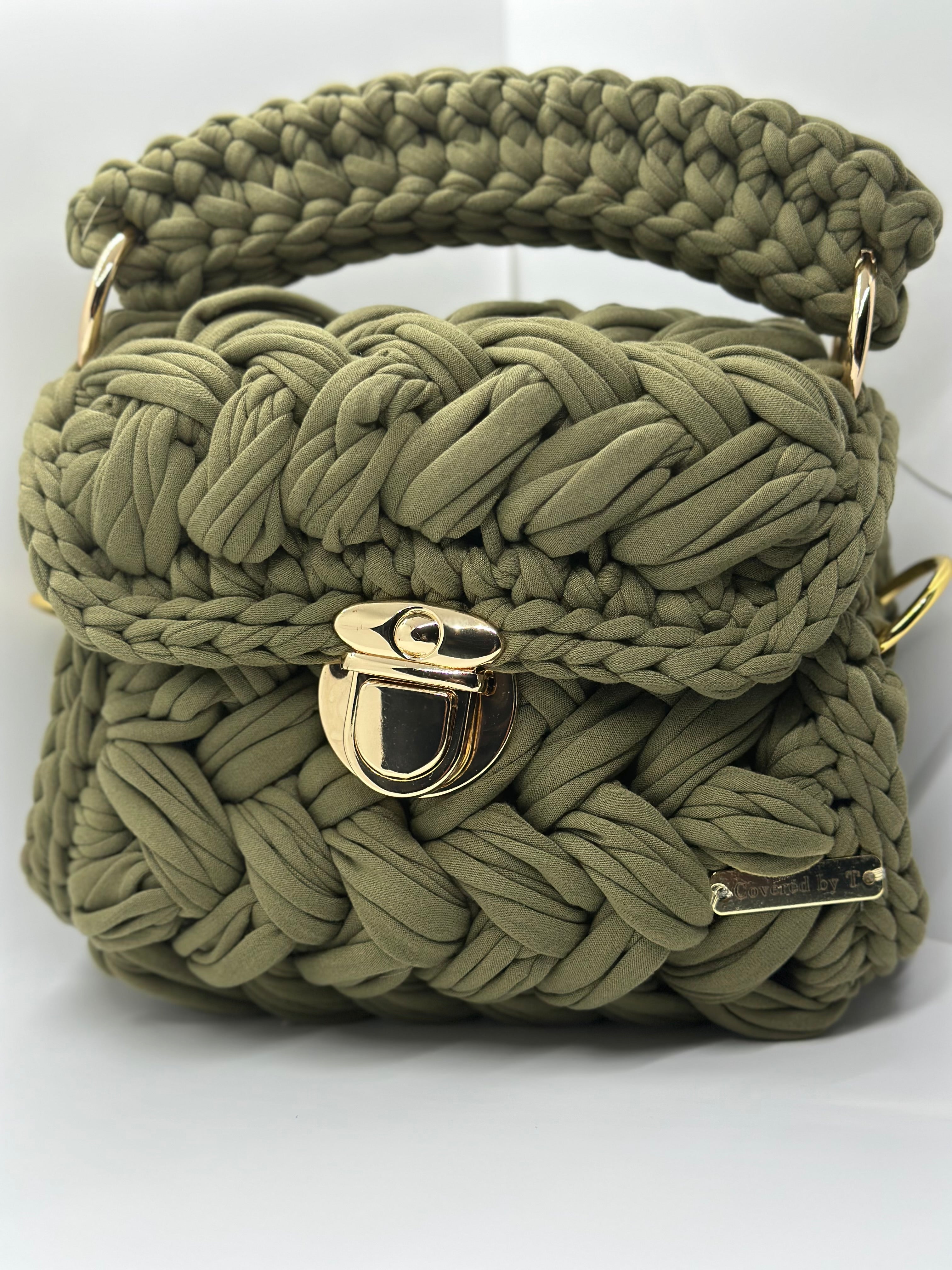 Puff Stitch Crochet Handbag