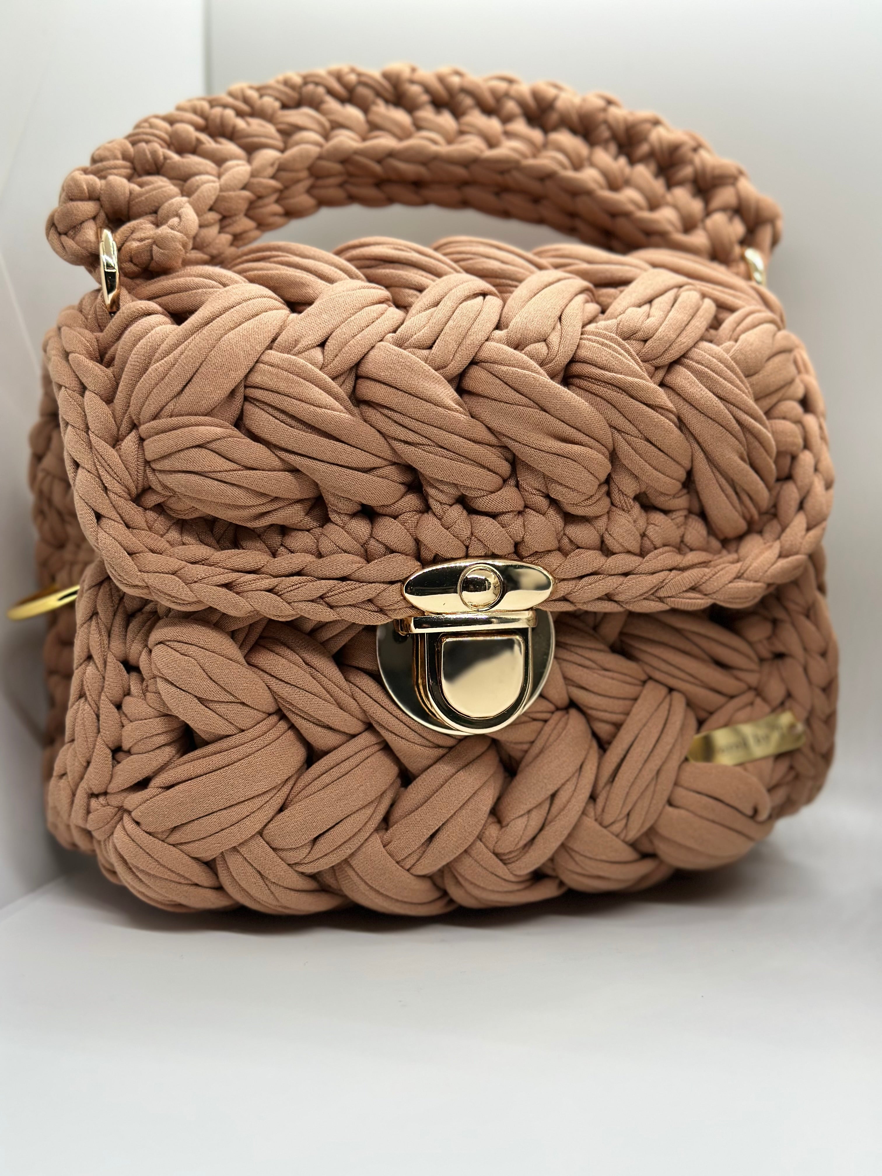 Puff Stitch Crochet Handbag