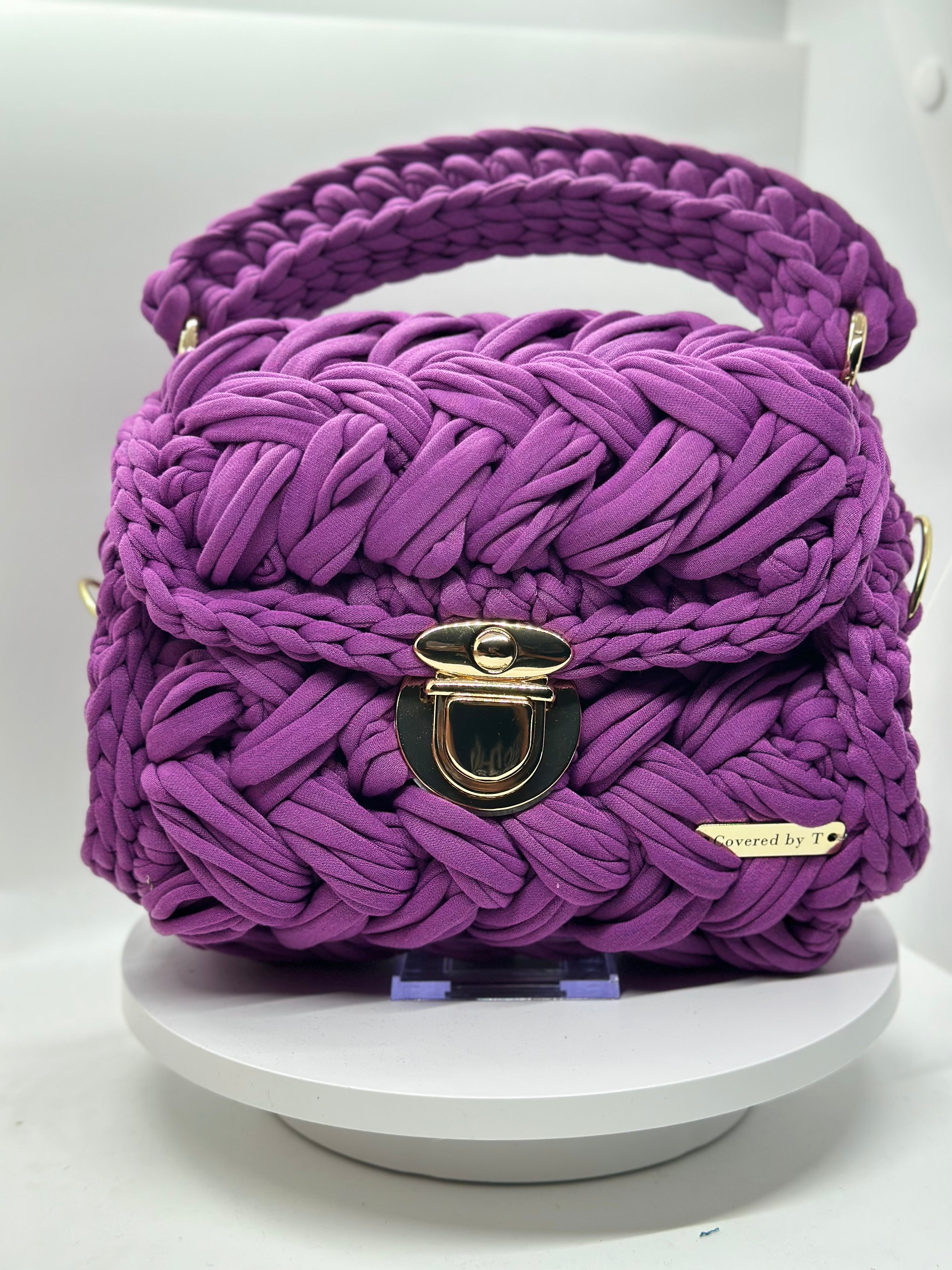 Puff Stitch Crochet Handbag