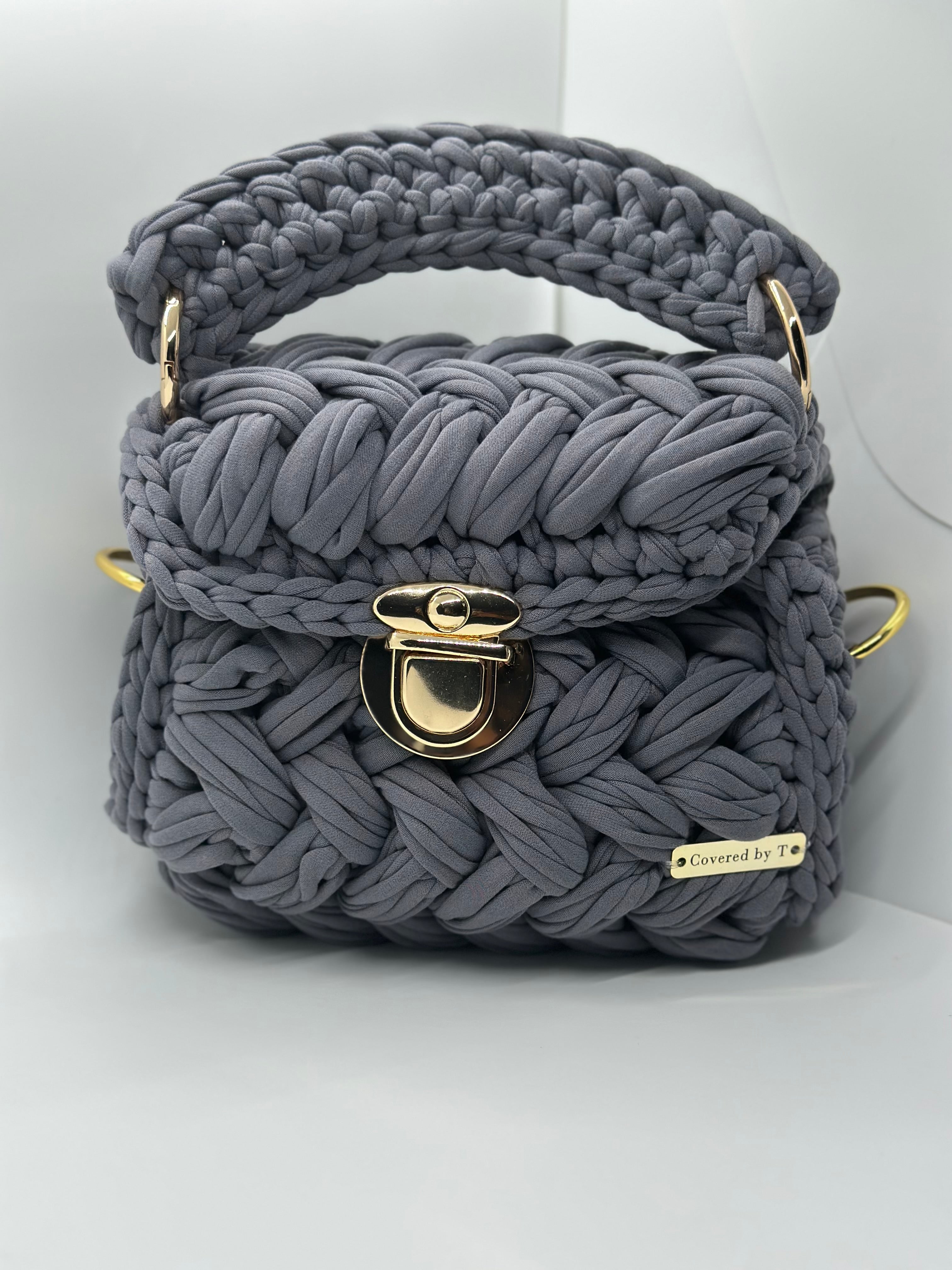 Puff Stitch Crochet Handbag