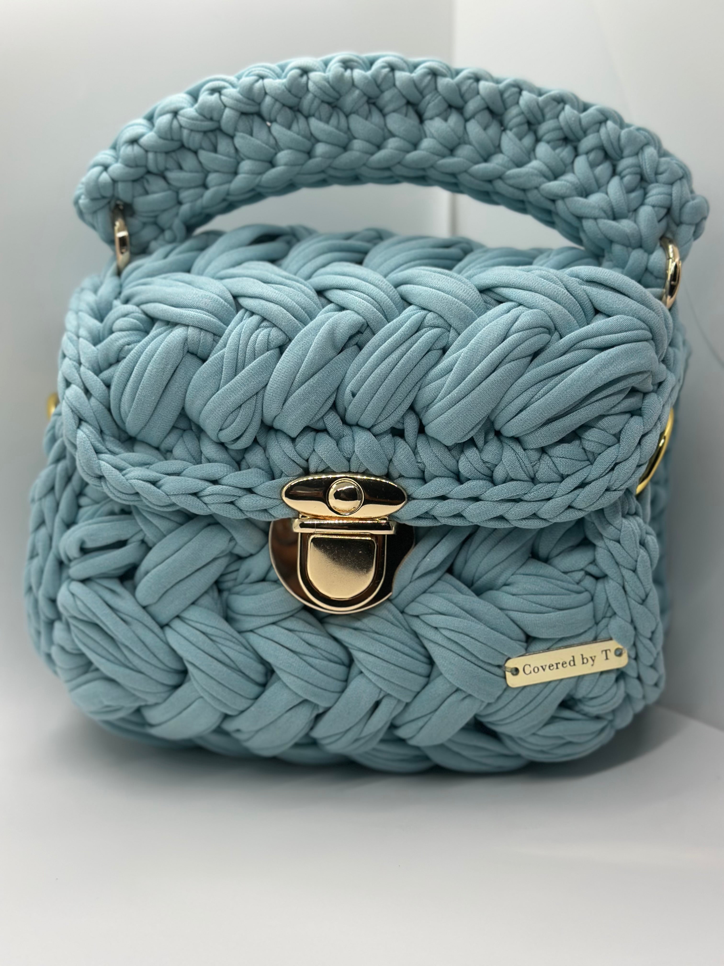 Puff Stitch Crochet Handbag
