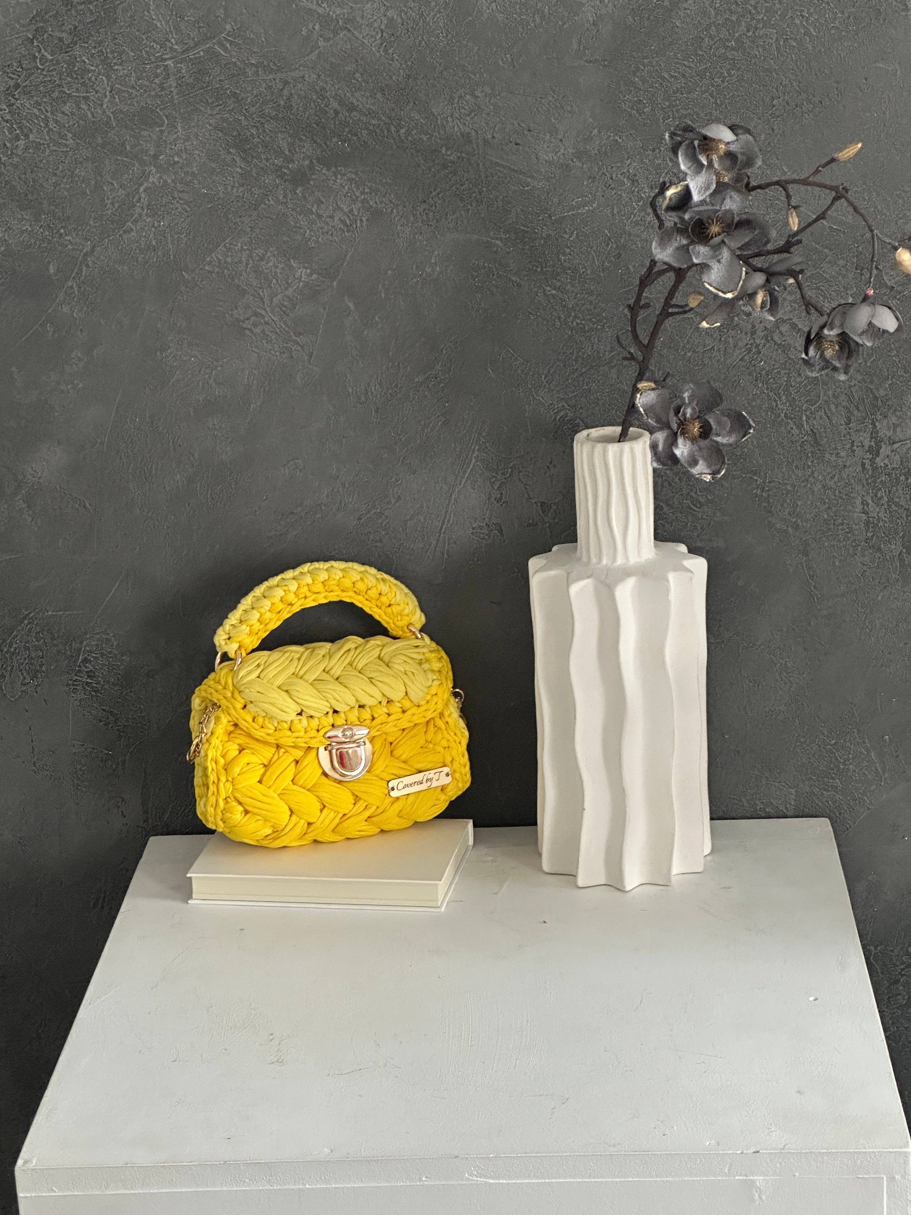 Puff Stitch Crochet Handbag