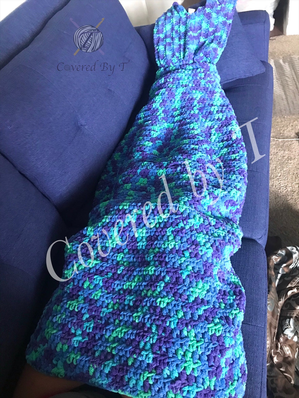 Mermaid tail blanket