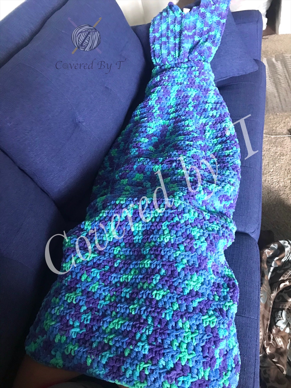 Mermaid tail blanket