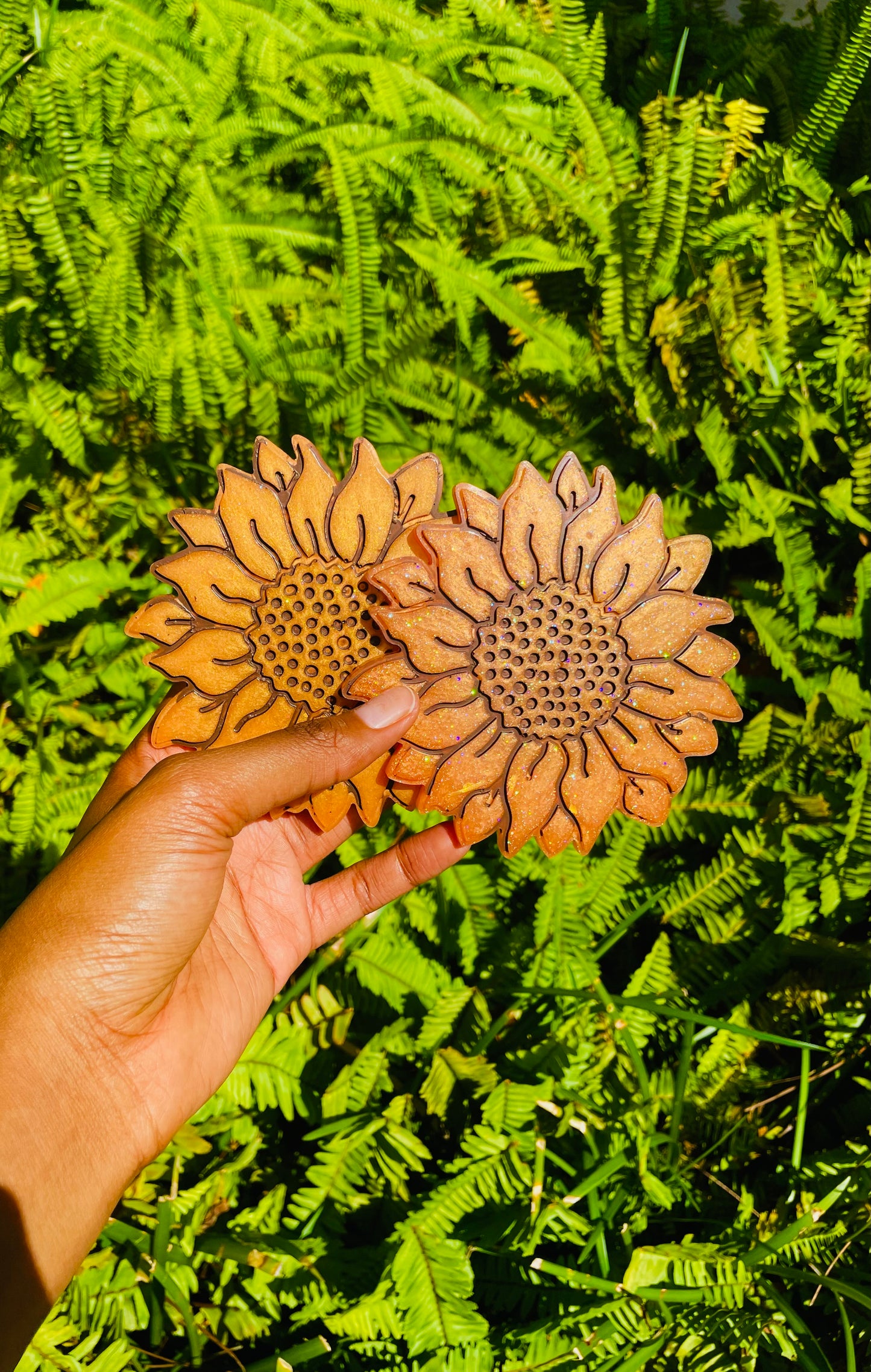 Sunflower Resin Coasters