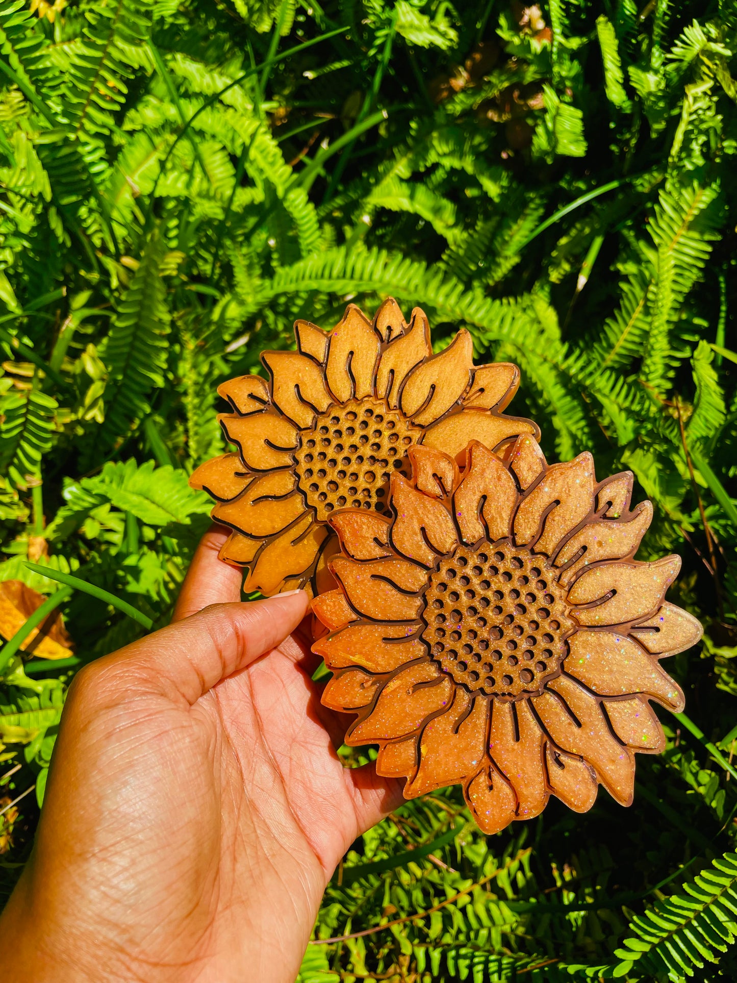 Sunflower Resin Coasters