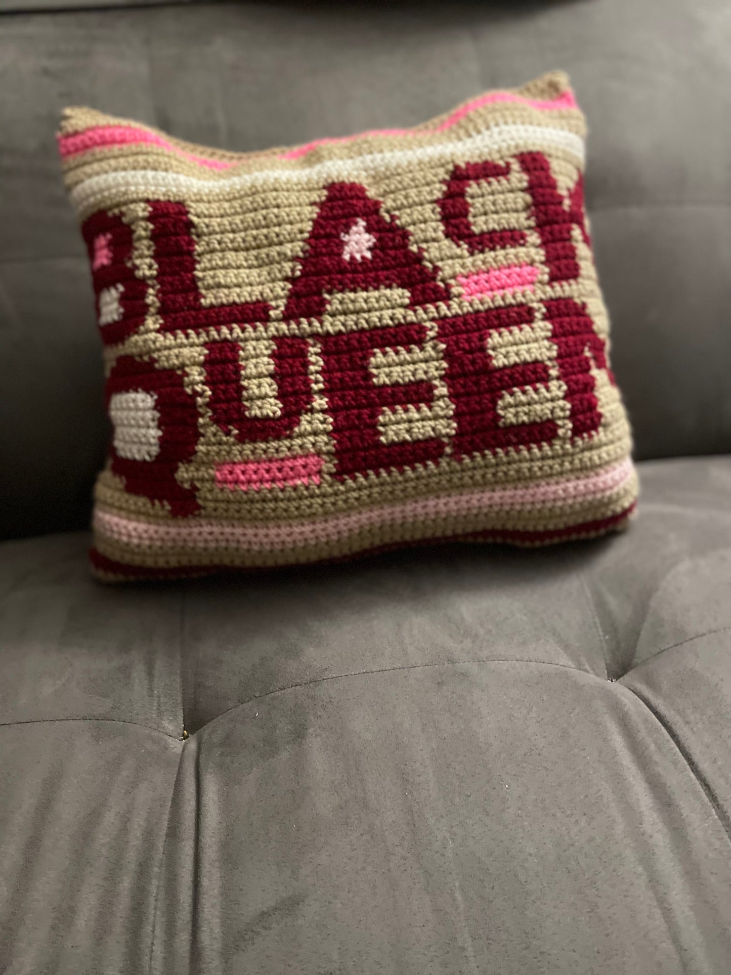 Black Queen Throw Pillow (Made to order)