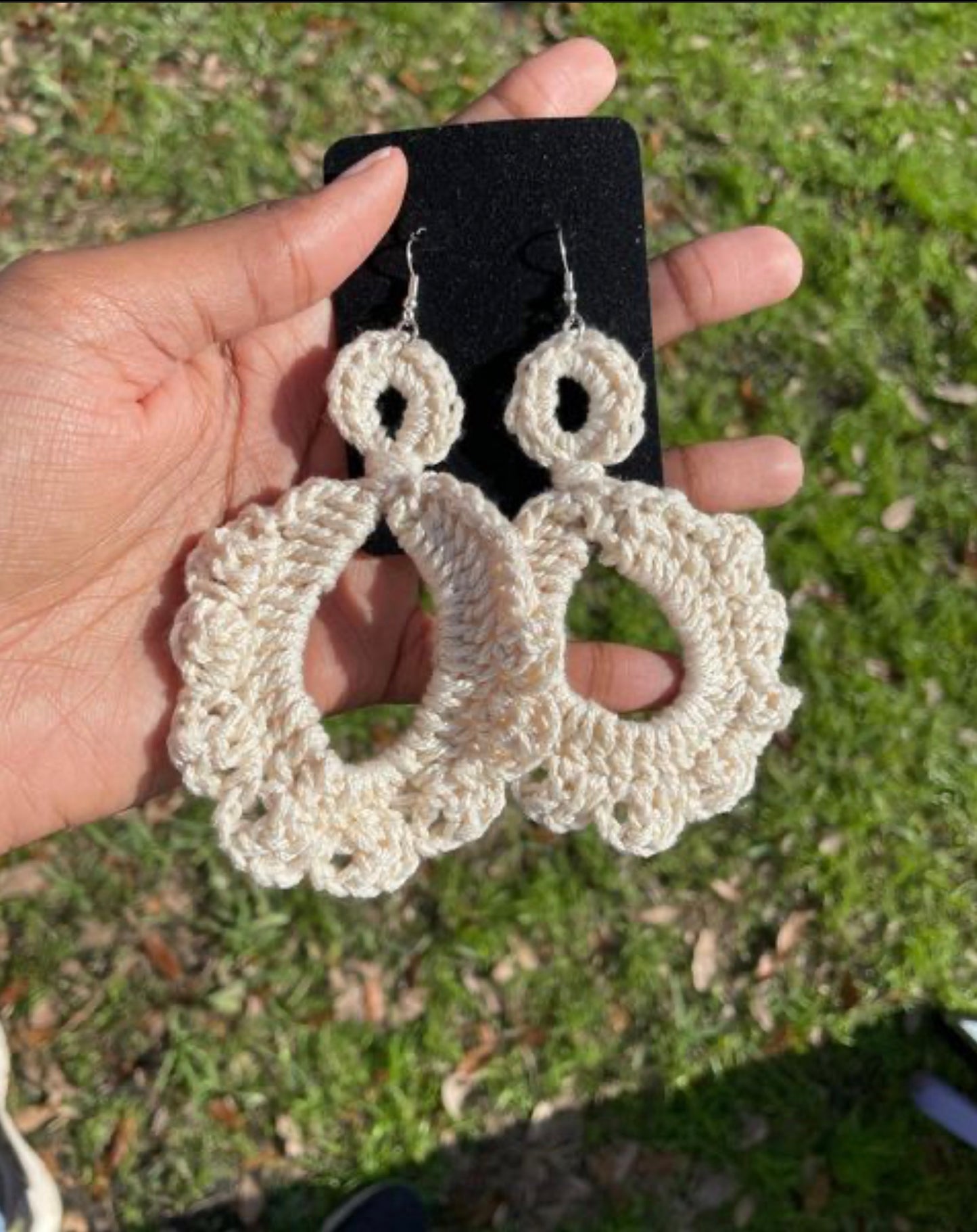 Teardrop Crochet Earrings
