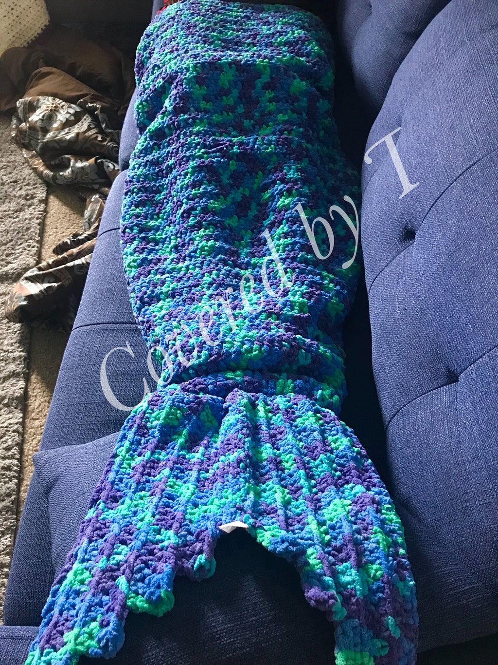 Mermaid tail blanket