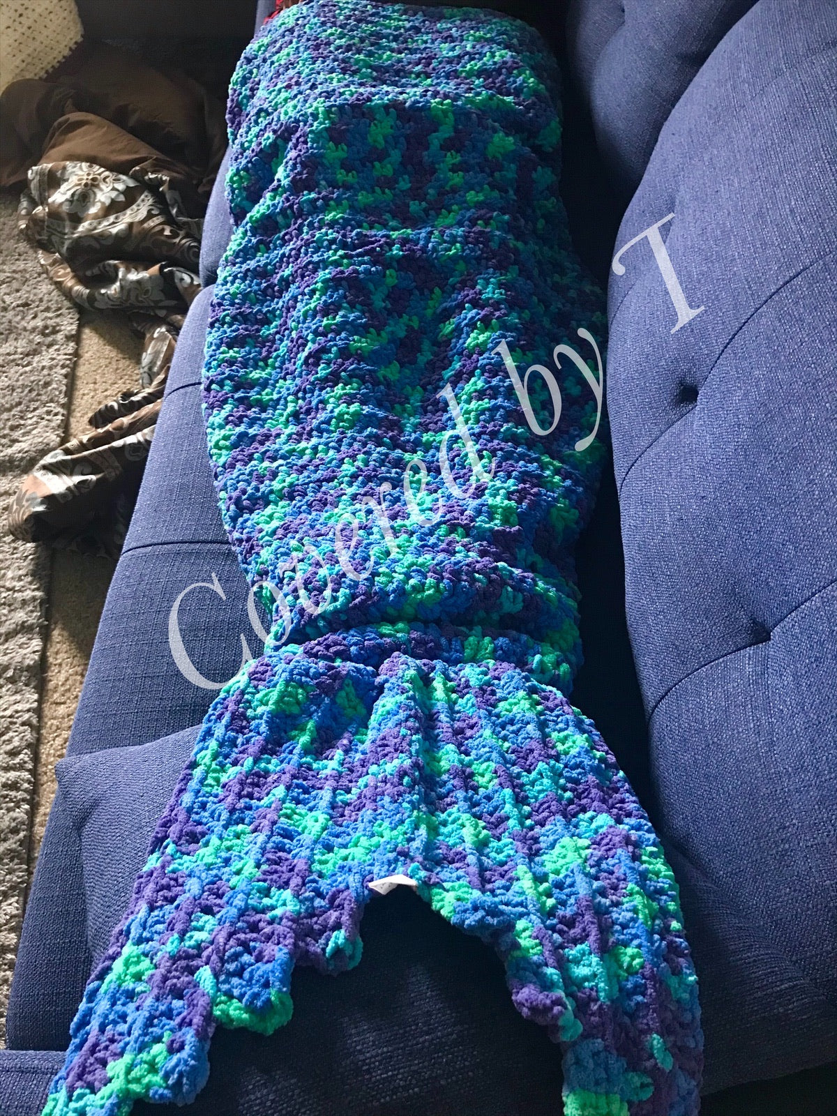Mermaid tail blanket
