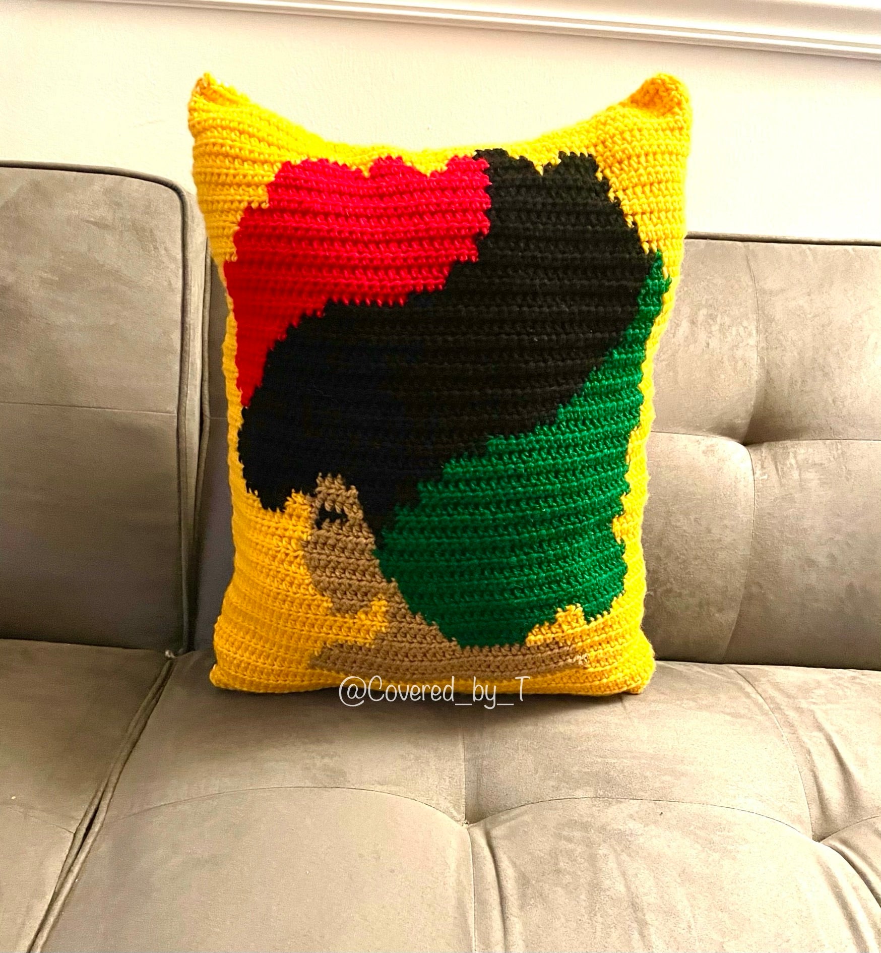 Afro Woman Pillow (Made to Order)