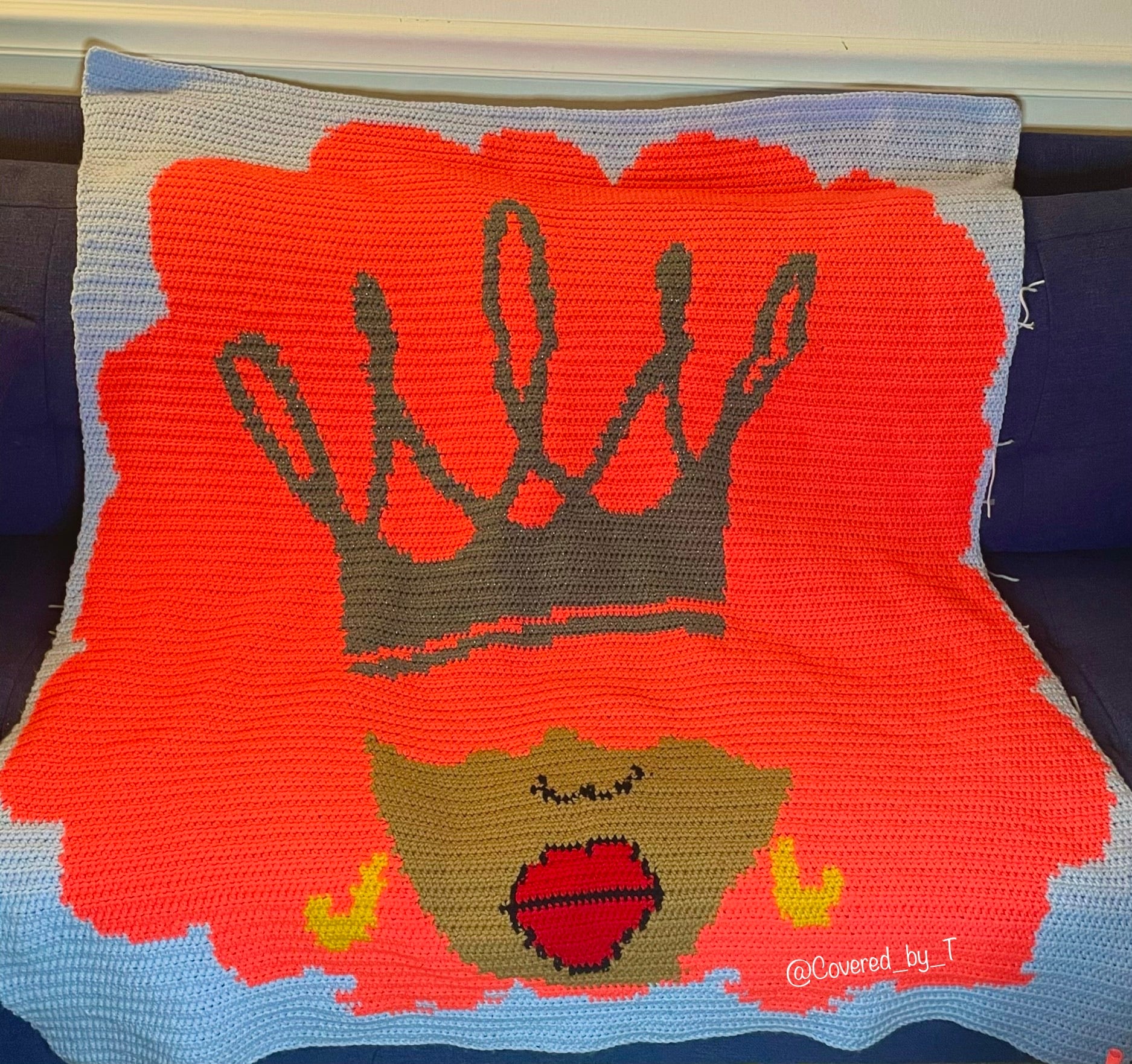 Afro Black Queen blanket (Made to Order)