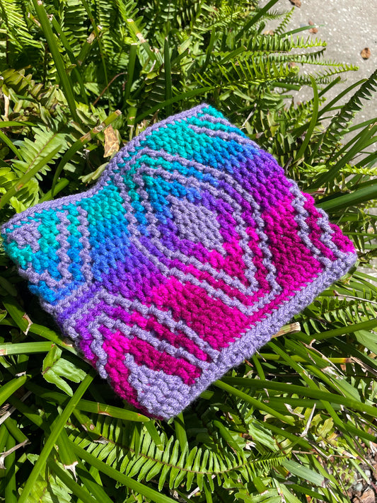 Mosaic Crochet Pouches